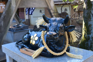 新井北野神社 撫で牛